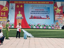 TRƯỜNG THCS TAM HIỆP TỔ CHỨC TUYÊN TRUYỀN PHÒNG CHÁY CHỮA CHÁY, CỨU NẠN CỨU HỘ, PHÒNG CHỐNG ĐUỐI NƯỚC VÀ TAI NẠN THƯƠNG TÍCH