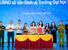 XÃ VÂN ĐÌNH KÝ KẾT HỢP TÁC VỚI ĐẠI HỌC FPT THÚC ĐẨY CHUYỂN ĐỔI SỐ CƠ SỞ