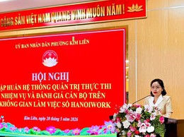 KIM LIÊN: ĐẨY MẠNH TRIỂN KHAI NỀN TẢNG HANOIWORK, TĂNG TỐC CHUYỂN ĐỔI SỐ TRONG ĐIỀU HÀNH CÔNG VỤ