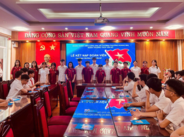 TRƯỜNG THCS YÊN SỞ TỔ CHỨC LỄ KẾT NẠP ĐOÀN VIÊN MỚI CHO HỌC SINH KHỐI 9
