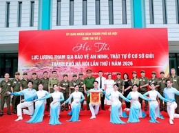 Lực lượng an ninh trật tự cơ sở phường Hai Bà Trưng đạt giải Nhì và giải Màn Chào hỏi ấn tượng Nhất tại Hội thi “Lực lượng tham gia an ninh, trật tự ở cơ sở giỏi” Cụm số 2, TP Hà Nội, năm 2026