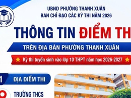 Thông tin chi tiết về địa điểm và lịch thi tuyển sinh vào lớp 10 THPT năm học 2026 - 2027 trên địa bàn phường Thanh Xuân