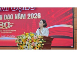 Phát huy vai trò nòng cốt trong công tác nhân đạo, Hội Chữ thập đỏ phường Long Biên phát động “Tháng Nhân đạo” năm 2026 với Chủ đề: “80 năm hành trình nhân ái vì cộng đồng”