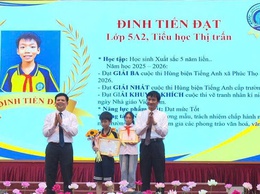 Phúc Thọ tuyên dương học sinh tiêu biểu năm học 2025–2026: Lan tỏa tinh thần hiếu học và khát vọng vươn lên