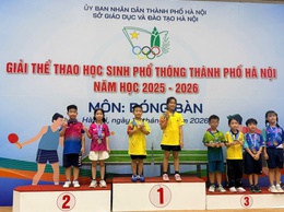 Phường Từ Liêm đạt nhiều thành tích nổi bật tại Giải thể thao học sinh phổ thông Thành phố Hà Nội năm học 2025-2026 