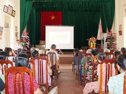 Trạm y tế xã Quảng Bị truyền thông hướng dẫn theo dõi sức khoẻ, phát hiện sớm bệnh tăng huyết áp, đái tháo đường