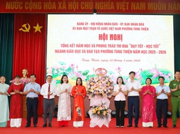 Phường Tùng Thiện tổng kết năm học 2025–2026 và tuyên dương phong trào thi đua “Dạy tốt – học tốt”