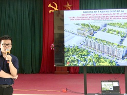 XÃ THƯ LÂM TỔ CHỨC HỘI NGHỊ LẤY Ý KIẾN CỘNG ĐỒNG DÂN CƯ VỀ ĐỒ ÁN ĐIỀU CHỈNH CỤC BỘ QUY HOẠCH KHU NHÀ Ở XÃ HỘI THƯ LÂM