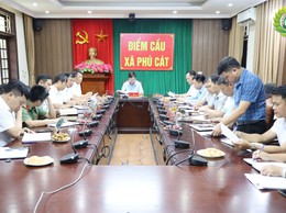 Ban Chỉ đạo Giải phóng mặt bằng xã Phú Cát giao ban đánh giá tiến độ thực hiện các dự án đầu tư xây dựng trên địa bàn