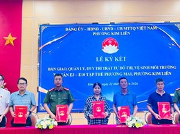 Phường Kim Liên tăng cường giải pháp về bảo đảm trật tự đô thị
