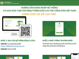 HƯỚNG DẪN KHAI BÁO TẠM TRÚ CHO NGƯỜI NƯỚC NGOÀIDÀNH CHO CÁC CƠ SỞ LƯU TRÚ