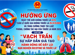 “Vạch trần sự hấp dẫn giả tạo – Hành động để đẩy lùi nạn nghiện nicotine và thuốc lá”