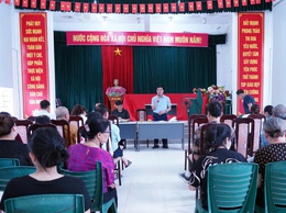 Phường Chương Mỹ đối thoại, tiếp thu ý kiến người dân về phương án bồi thường, hỗ trợ, tái định cư Dự án cải tạo, nâng cấp Quốc lộ 6 tại TDP Yên Phúc