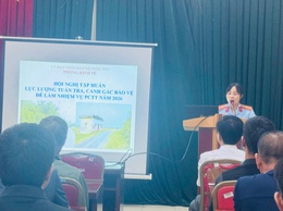 Phúc Thọ tập huấn cho lực lượng tuần tra, canh gác bảo vệ trên các điểm canh đê năm 2026