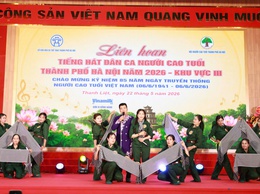 Hội Người cao tuổi xã Ứng Thiên tham dự Liên hoan tiếng hát dân ca Người cao tuổi khu vực III thành phố Hà Nội