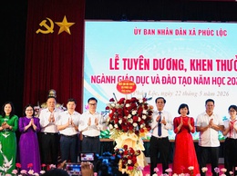 Phúc Lộc tuyên dương, khen thưởng cho 270 học sinh có thành tích tiêu biểu xuất sắc năm học 2025 - 2026