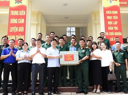 LÃNH ĐẠO XÃ BÌNH MINH THĂM, ĐỘNG VIÊN
CHIẾN SĨ NHẬP NGŨ NĂM 2026