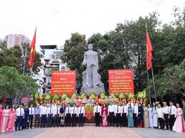 Khắc ghi công lao đồng chí Hoàng Văn Thụ - Phường Tương Mai long trọng tổ chức Lễ dâng hương tưởng niệm