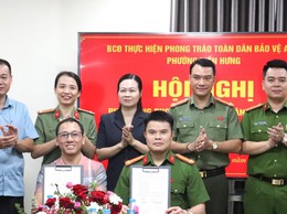 Công an phường Kiến Hưng phát động phong trào toàn dân bảo vệ an ninh Tổ quốc