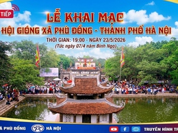 Truyền hình trực tiếp Khai mạc lễ hội Gióng năm 2026