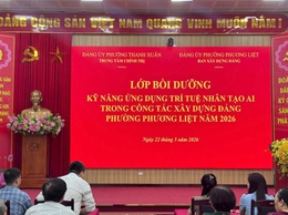 Phường Phương Liệt bồi dưỡng kỹ năng ứng dụng trí tuệ nhân tạo trong công tác xây dựng Đảng