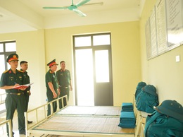 Ban CHQS xã Tam Hưng phục vụ tốt Đoàn kiểm tra Bộ Tư lệnh Thủ đô Hà Nội