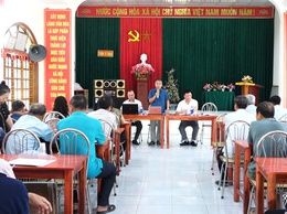 HỌP DÂN LẤY Ý KIẾN VỀ DỰ THẢO PHƯƠNG ÁN BỒI THƯỜNG, HỖ TRỢ GIẢI PHÓNG MẶT BẰNG THỰC HIỆN DỰ ÁN ĐẦU TƯ XÂY DỰNG KHU ĐÔ THỊ THỂ THAO OLYMPIC TRÊN ĐỊA BÀN THÔN TỪ CHÂU, XÃ DÂN HÒA, THÀNH PHỐ HÀ NỘI 