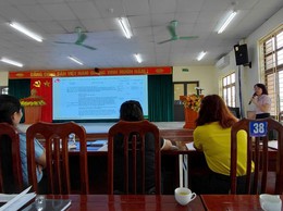 Phòng giao dịch NHCSXH Ba Vì tổ chức tập huấn nghiệp vụ cho các Hội đoàn thể nhận ủy thác trên địa bàn
