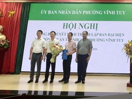 PHƯỜNG VĨNH TUY CÔNG BỐ BAN ĐẠI DIỆN HỘI ĐỒNG QUẢN TRỊ NGÂN HÀNG CHÍNH SÁCH PHƯỜNG VĨNH TUY