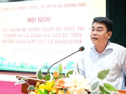 Xã Dương Hoà số hoá công tác quản trị hành chính, nâng cao năng lực thực thi công vụ 