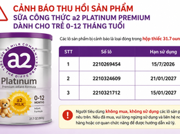 Cảnh báo sản phẩm sữa công thức A2 PLATINUM PREMIUM dành cho trẻ từ 0 đến 12 tháng tuổi