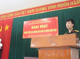 Khai mạc huấn luyện lực lượng Dân quân cơ động năm 2026