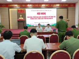 Xã Thuận An giao ban, triển khai một số nhiệm vụ về công tác phòng cháy, chữa cháy trên địa bàn xã