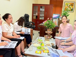 Đón đoàn kiểm tra đánh giá và công nhận công tác thể dục thể thao năm học 2025 - 2026