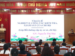 Mê Linh tổ chức lớp bồi dưỡng nghiệp vụ công tác kiểm tra, giám sát đối với tổ chức Đảng và đảng viên