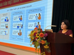 Phường Ba Đình: Tổ chức lớp tập huấn nâng cao năng lực chuyển đổi số và áp dụng mô hình quản trị OKR/KPI cho cán bộ, công chức, viên chức phường