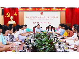 Khai mạc kỳ họp HĐND xã Quang Minh khóa II, nhiệm kỳ 2026 – 2031