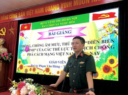 Nâng cao nhận thức chính trị, tăng cường bản lĩnh cho lực lượng dân quân cơ động xã Ngọc Hồi