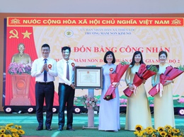 TRƯỜNG MẦM NON KIM NỖ ĐÓN BẰNG CÔNG NHẬN TRƯỜNG ĐẠT CHUẨN QUỐC GIA MỨC ĐỘ 2 VÀ BẾ GIẢNG NĂM HỌC 2025 – 2026