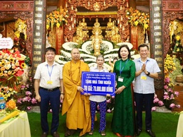 Trang nghiêm Đại lễ Phật Đản phật lịch 2570 - Dương lịch 2026 tại Chùa Cúc, phường Tùng Thiện