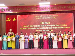 PHÚC THỌ TỔNG KẾT CUỘC THI CHÍNH LUẬN VỀ BẢO VỆ NỀN TẢNG TƯ TƯỞNG CỦA ĐẢNG LẦN THỨ SÁU, NĂM 2026 VÀ HỘI THI BÁO CÁO VIÊN, TUYÊN TRUYỀN VIÊN GIỎI NĂM 2026