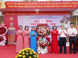 Trung tâm giáo dục nghề nghiệp – Giáo dục thường xuyên Mê Linh tổ chức bế giảng năm học 2025 - 2026 và Lễ tri ân, trưởng thành dành cho học sinh niên khóa 2023 – 2026