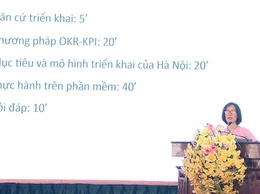 Xã Phúc Lộc tập huấn quản trị mục tiêu theo OKR/KPI và triển khai Hanoi Work