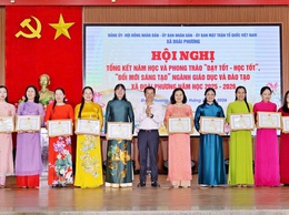 Xã Đoài Phương tuyên dương, khen thưởng các tập thể, cá nhân tiêu biểu trong phong trào thi đua “Dạy tốt - Học tốt”, “Đổi mới sáng tạo, nâng cao chất lượng giáo dục, đào tạo”