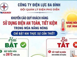 PHƯỜNG PHÚ DIỄN CHUNG TAY SỬ DỤNG ĐIỆN AN TOÀN VÀ TIẾT KIỆM TRONG MÙA NẮNG NÓNG