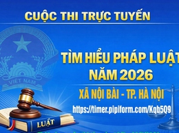 Thông báo công khai kết quả Cuộc thi tìm hiểu pháp luật trực tuyến năm 2026