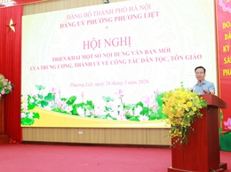 Phường Phương Liệt cập nhật văn bản mới về công tác dân tộc, tôn giáo đến đội ngũ cán bộ cơ sở