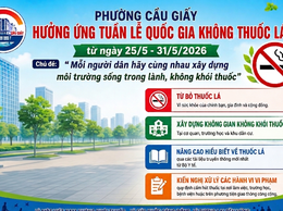 HƯỞNG ỨNG TUẦN LỄ QUỐC GIA KHÔNG THUỐC LÁ (25/05 - 31/05)