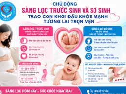 SÀNG LỌC TRƯỚC SINH: HÀNH TRÌNH TRAO CON KHỞI ĐẦU TRỌN VẸN