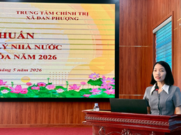 Lớp tập huấn công tác quản lý nhà nước về Di sản văn hóa trên địa bàn xã Đan Phượng năm 2026.